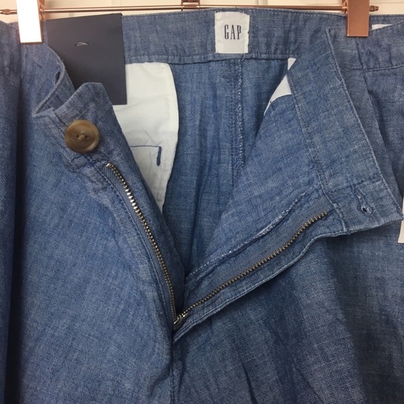 Gap City Shorts Chambray Blue Plus Size 18 - Picture 8 of 8